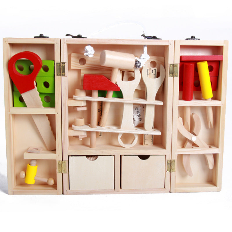 Tender Tots Wooden Tool Disassembly Playset for Kids
