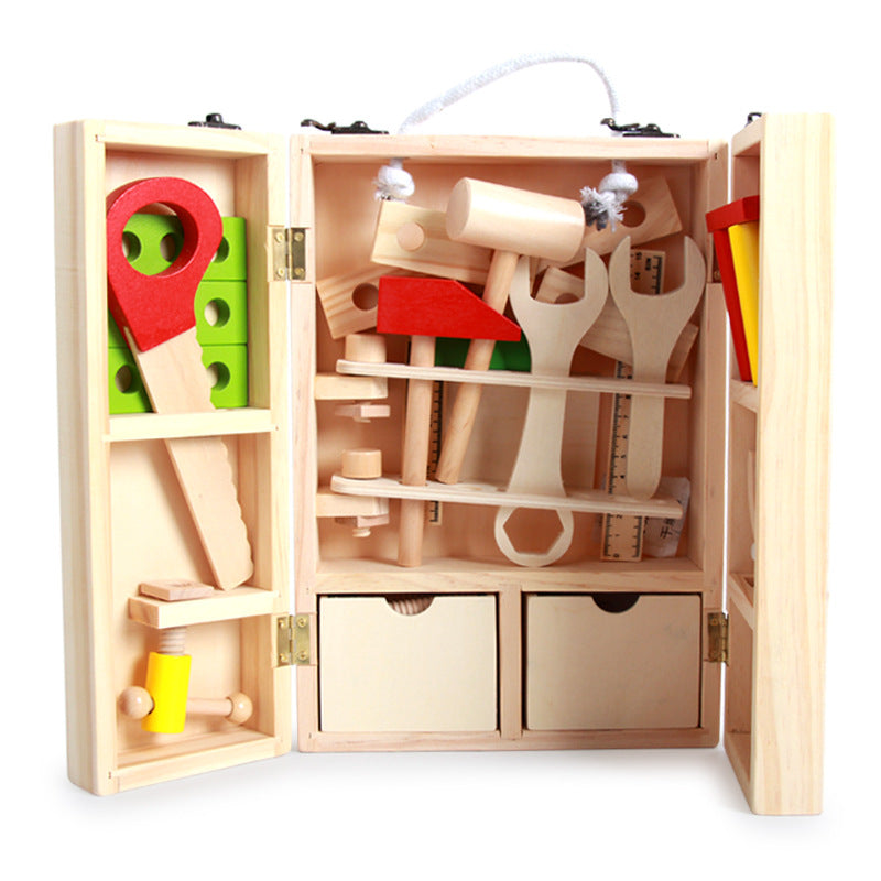 Tender Tots Wooden Tool Disassembly Playset for Kids
