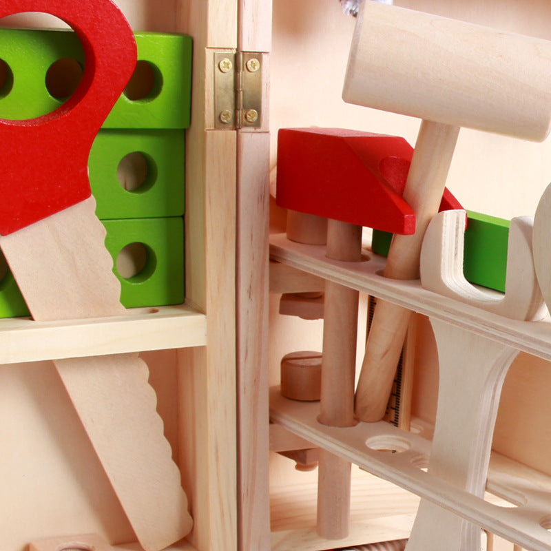 Tender Tots Wooden Tool Disassembly Playset for Kids