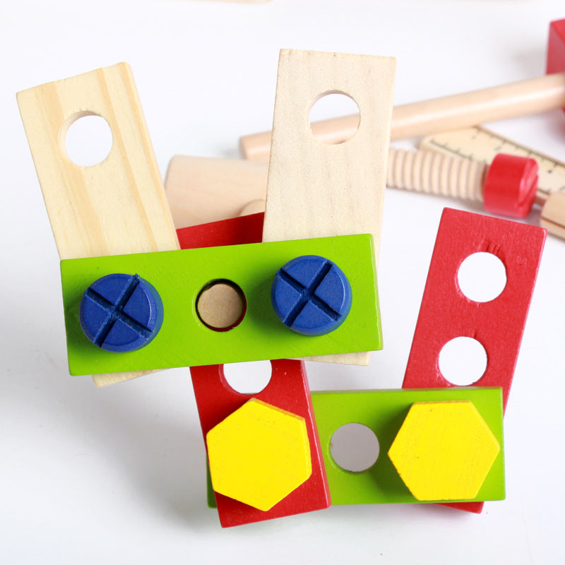 Tender Tots Wooden Tool Disassembly Playset for Kids