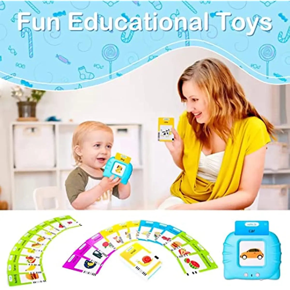 Tender Tots Talking Flash Cards Electronic Learning Toy for Kids