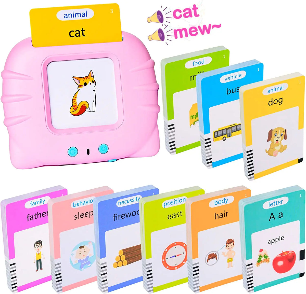 Tender Tots Talking Flash Cards Electronic Learning Toy for Kids